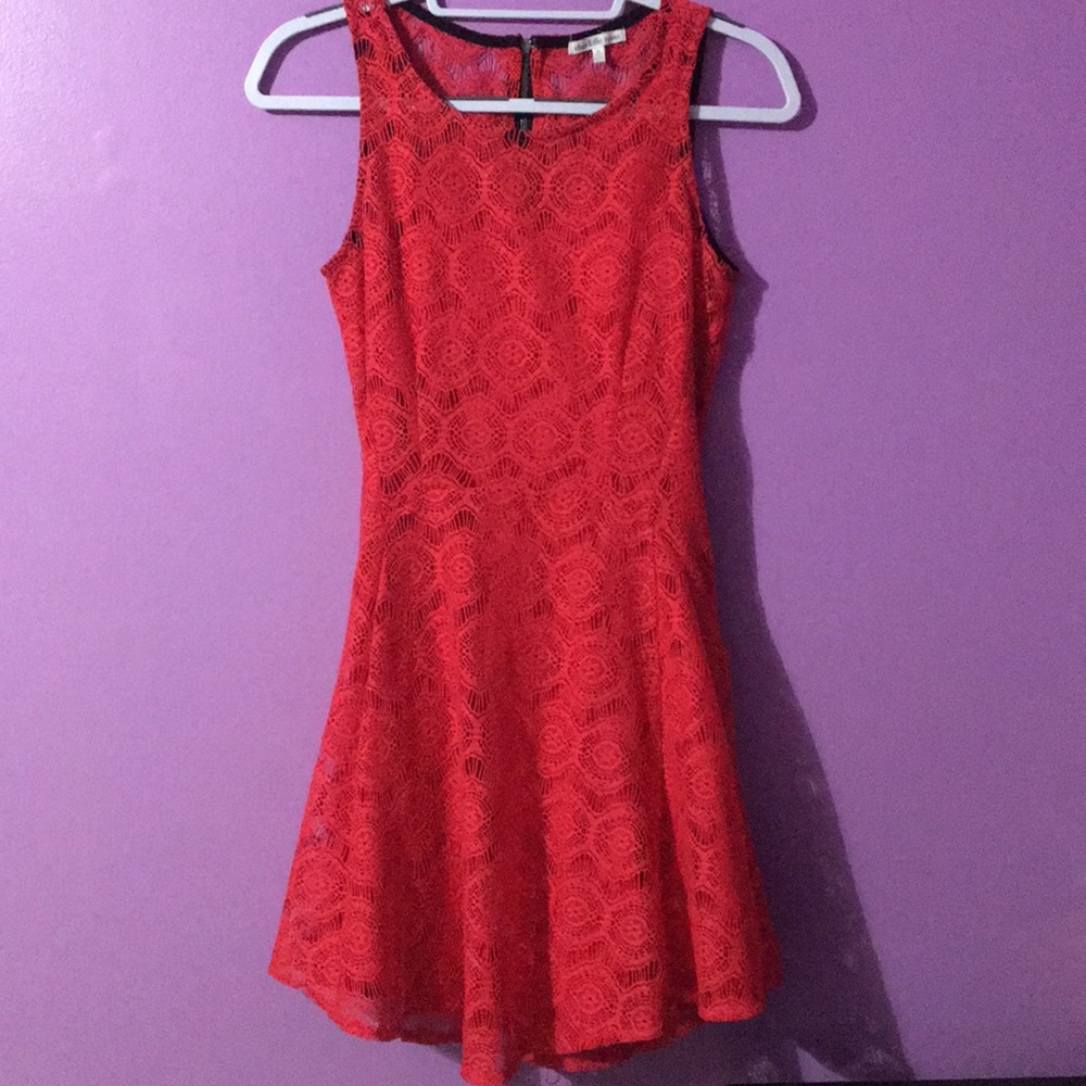 Red laced sundress